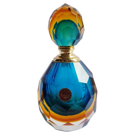 Large Red And Amber Murano Perfume Bottle For Sale At 1stdibs Red