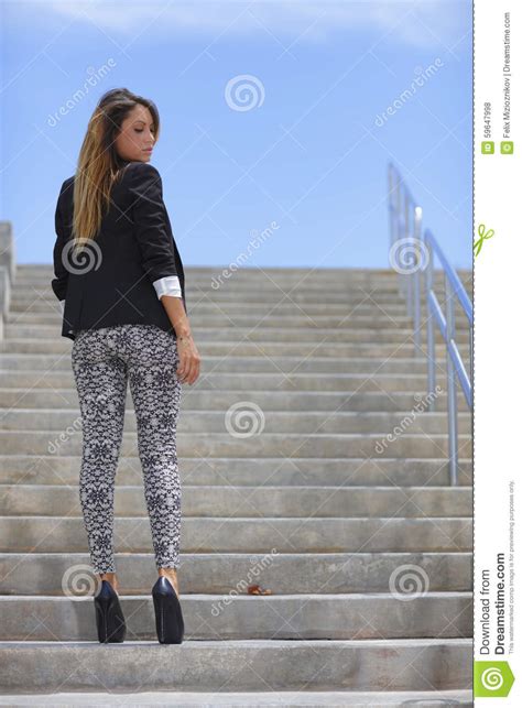 Girl Walking Away Looking Back