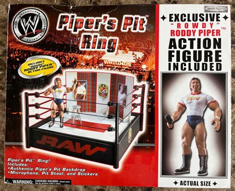 2005 Wwe Jakks Pacific Pipers Pit Ring With Rowdy Roddy Piper Wrestling Figure Database