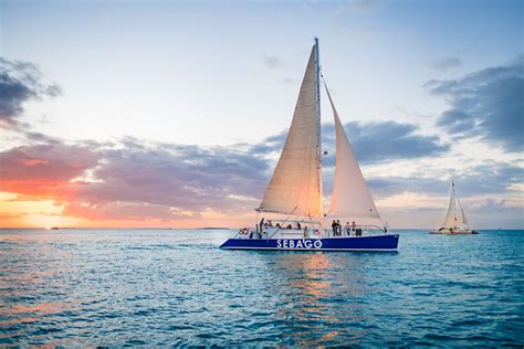 Catamaran Champagne Sunset Sail Sebago Watersports Key West
