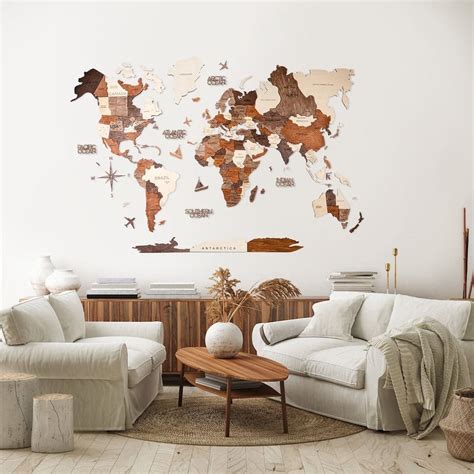 7 Best Wooden World Map Wall Art For Your Home 2024 The Wanderlust Within