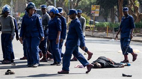 Zimbabwe Police Beat Protesters Defying Regime Worse Than Mugabe The Guardian Nigeria News