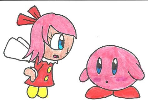 Kirby And Ribbon By Cmara On Deviantart