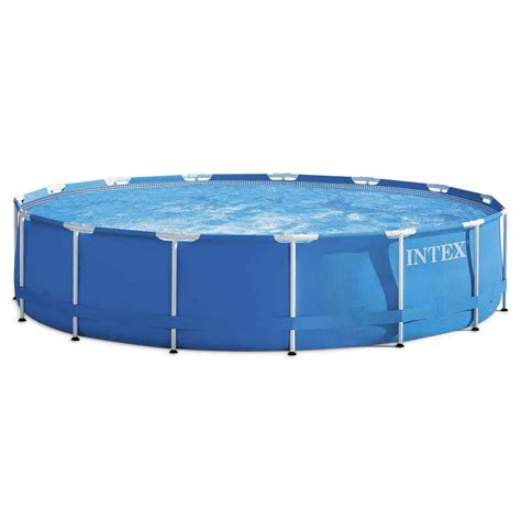 Intex Metal Frame Set Piscina Desmontable Tubular 457 X 122 Cm Con