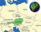 Location Of Austria In World Map - United States Map