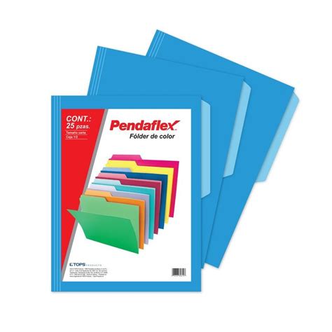 Folder Azul Intenso Tamano Carta Pendaflex 25 Pzas 125 61414