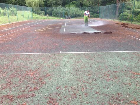 Maintaining Tennis Courts Cleaning And Repainting Sports And Safety