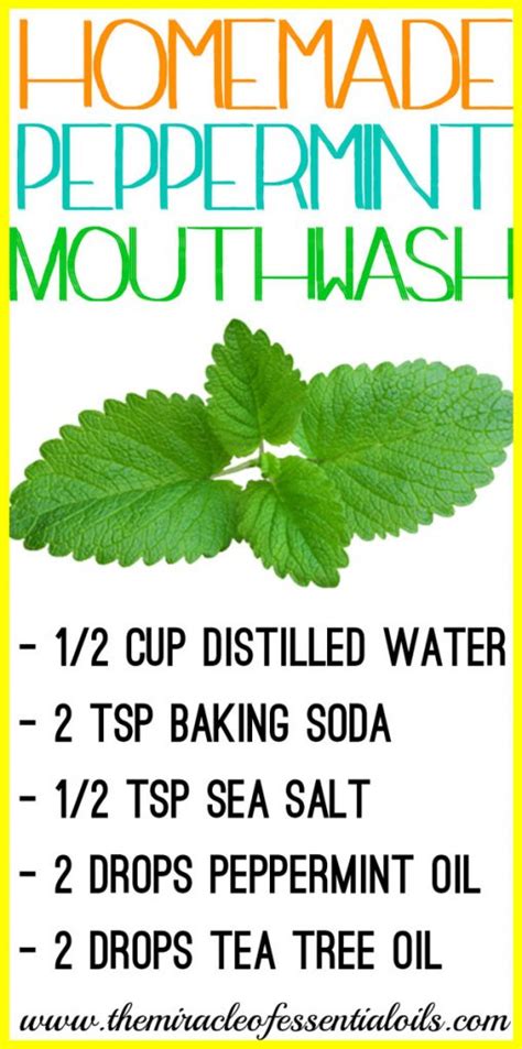 Peppermint Essential Oil Mouth Wash Recipe The Miracle Of Essential Oils