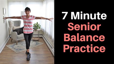 7 Minute Functional Balance Exercises For Seniors Youtube