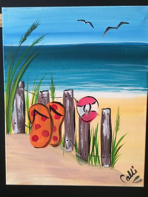 334 Best Images About Beachsummer Canvas Painting On