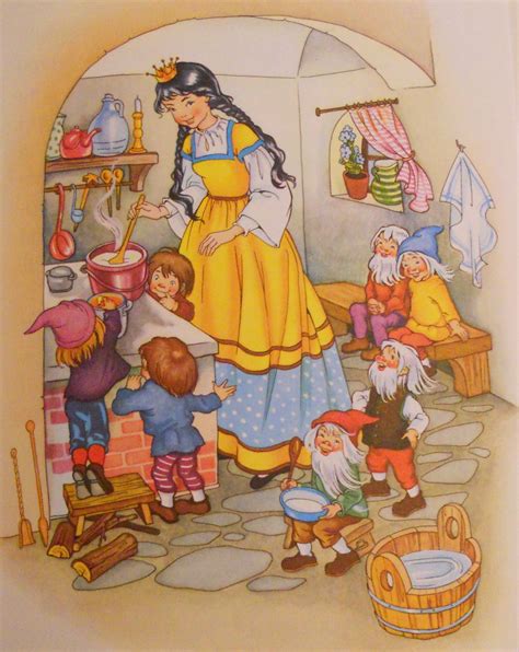 Grimms Fairy Tales Snow White And The 7 Dwarfs Snow White Cooking