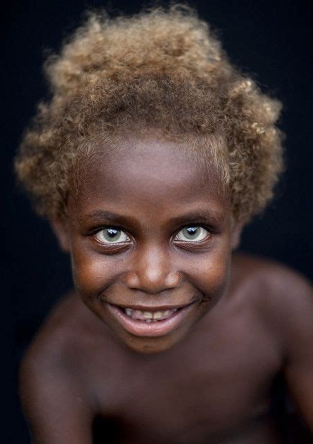 Solomon Islands Blonde Hair Blue Eyes