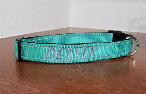 Personalized Embroidered Dog Collars Etsy