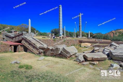 Fallen Obelisk Northern Stelae Park Axum Tigray Region Ethiopia