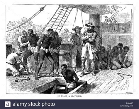 En Captifs Bord D Un Navire D Esclaves Sur La C Te Ouest De L Afrique