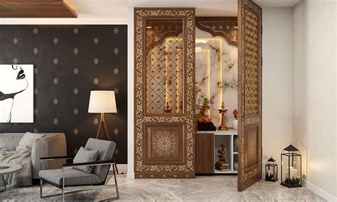 Mdf Jali Designs For Mandir At Your Home Designcafe Temple Design