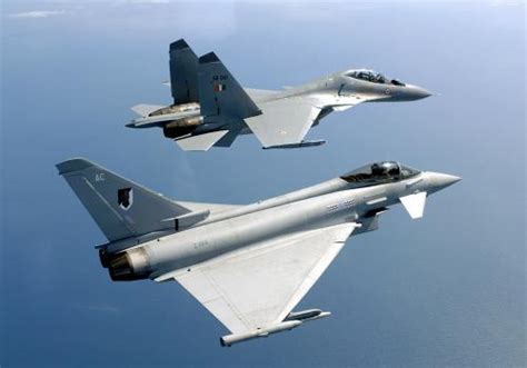 British Euro Fighter Typhoons Strikes Indias Sukhois Su 30mki In Joint