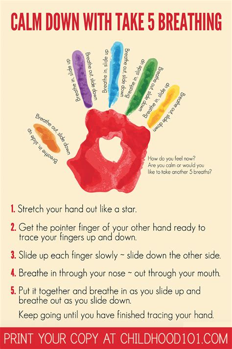 Take 5 Breathing Exercise For Kids Learn To Manage Big Emotions