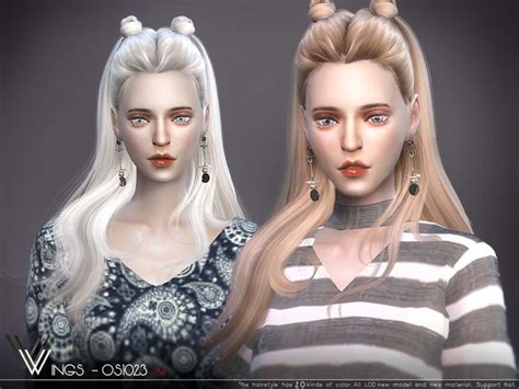 Woman Hair Bun Hairstyle Fashion The Sims 4 P1 Sims4 Clove Share Images