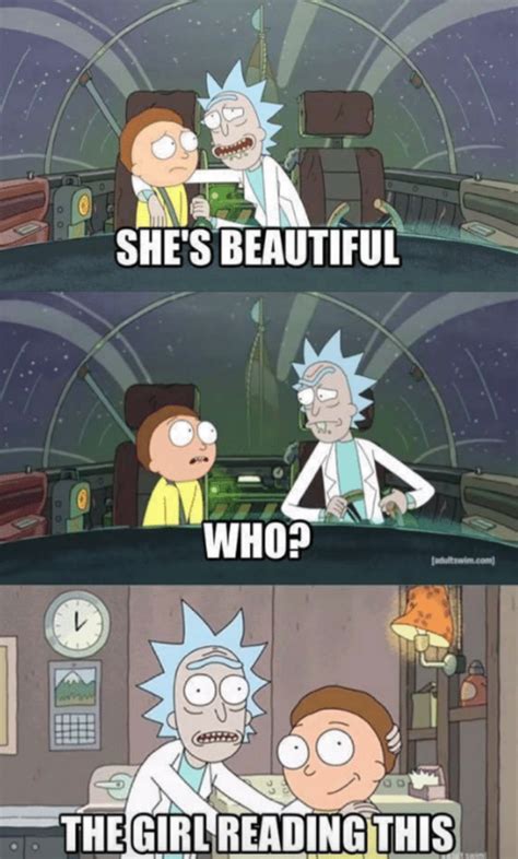 Rick And Morty The Girl Reading This Know Your Meme