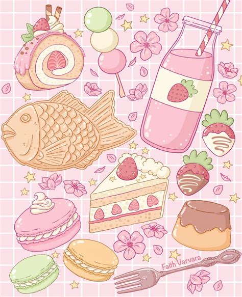 Nguồn Tumblr Cute Food Drawings Cute Food Art Kawaii Drawings