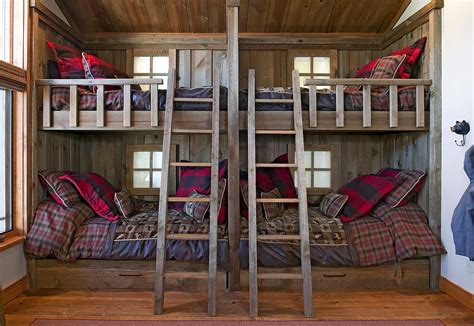 High Camp Home Design Rustic Bunk Beds Bunk Beds Built In Rustic Loft