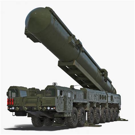 3d Rt 2pm Topol Mobile Intercontinental Ballistic Missile Rigged 3d