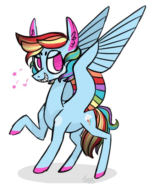 784641 Safe Artist Jellybeanbullet Character Rainbow Dash Grin Rainbow Blitz Rule 63