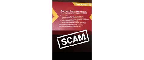 Purchase the gerbang alaf restaurants sdn bhd report to view the information. McDonald's® Malaysia | SCAM - IMPERSONATION AS A McDONALD ...