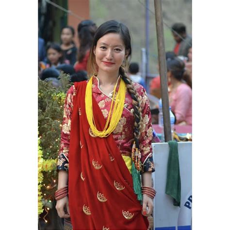 Pin By Preeya Subba On Nepal Traditional Dress Gurung Dress Traditional Dresses Traditional