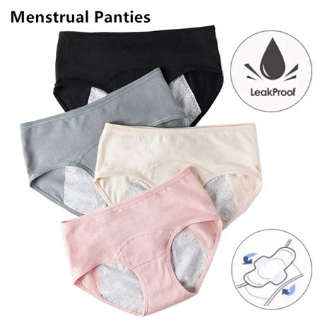 New Menstrual Panties For Women Leakproof Physiological Briefs Cotton Female Monthly Underwear