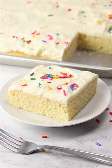 Vanilla Sheet Cake The Toasty Kitchen