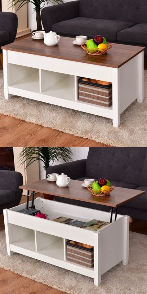 Most coffee tables are at knee level, which is fine for setting down a glass, but not so much if you are looking to use it for dining while watching tv. 33 Beautiful Lift-Top Coffee Tables To Help You Declutter ...
