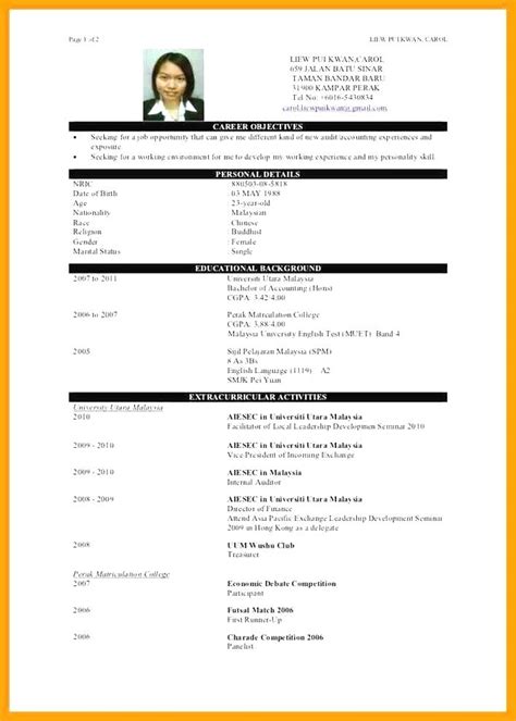 Discover ideas about simple resume examples. Free Resume Templates Malaysia | Resume profile, Cv resume ...