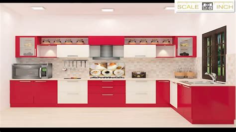It makes it very easy to create an ergonomically efficient kitchen triangle, with the fridge, stove, and sink in a triangular arrangement. L Shaped Modular kitchen Designs By Scale Inch - YouTube