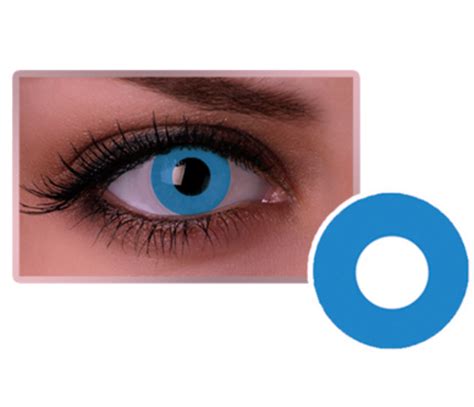 Pure Blue Halloween Sfx Crazy Color Contact Lenses A2 Contact Lenses