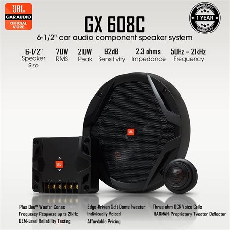 Jbl Gx 608c 2 Way Component Speaker 65 Shopee Malaysia