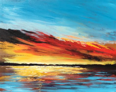 Find over 100+ of the best free sunset painting images. Artist Derek Collins,Acrylic landscape paintings, painting ...