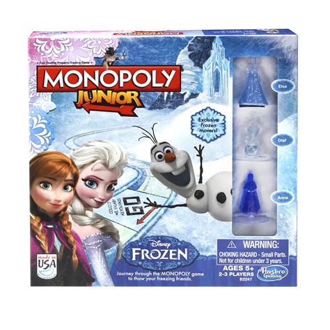 Disney Monopoly Junior Game Frozen Edition