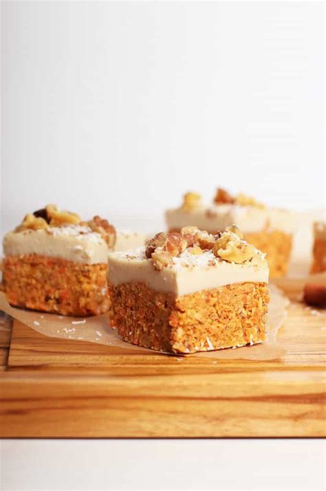 Raw Carrot Cake Bites Gluten Free My Darling Vegan