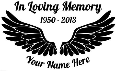 In Loving Memory Decal Customizable Window Decal Memory Etsy In 2020