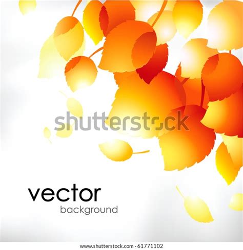 Autumn Leaves Backgroundvector Stock Vector Royalty Free 61771102