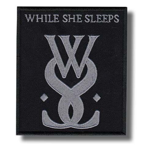 While She Sleeps Embroidered Patch 11x12 Cm Patch