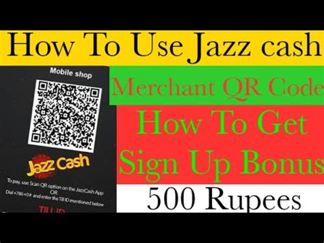 The application will then ask to use your camera to scan the qr code found on your cash app card. How to Get 500 Rupees From Jazz Cash Qr Code || How to Use ...