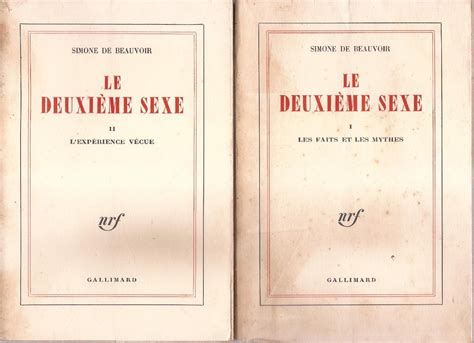 Le Deuxieme Sexe Simone De Beauvoir - Livro Simone De Beauvoir Le Deuxiéme Sexe Em 2 Volumes 1949 - R$ 180,00