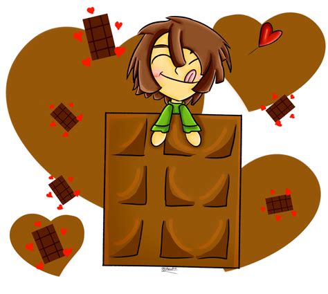Chara Loves Chocolate By Gg The Artist On Deviantart
