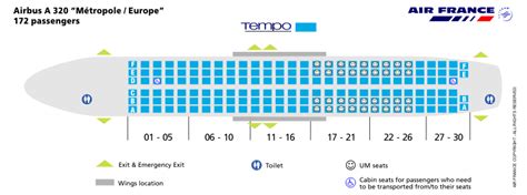 AIR FRANCE AIRLINES AIRBUS A320 AIRCRAFT SEATING CHART | Airbus