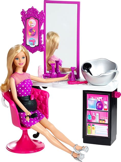 Barbie Cmm55 Malibu Avenue Hairdresser Style Salon With Doll By Mattel