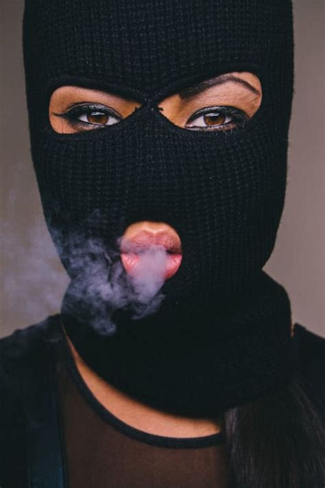Pin By La On Smoke Gangsta Girl Mask Girl Ski Mask Tattoo