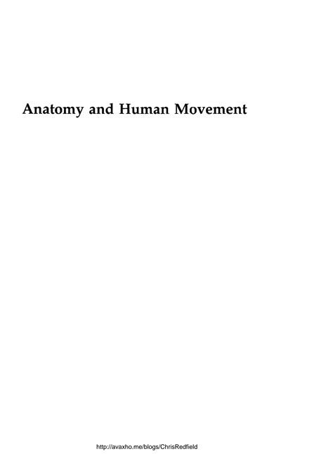 Solution Anatomy And Human Movement Structure And Function 4e Studypool